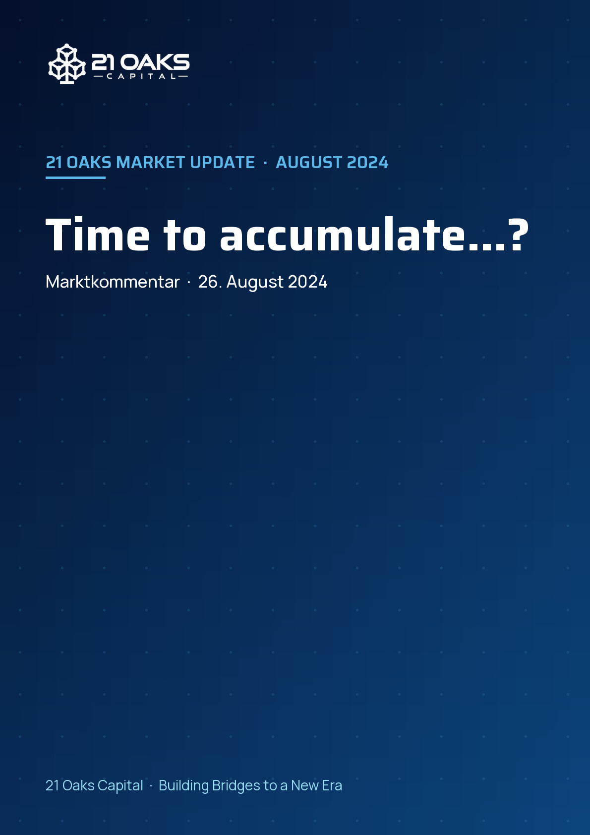 Time to accumulate…?