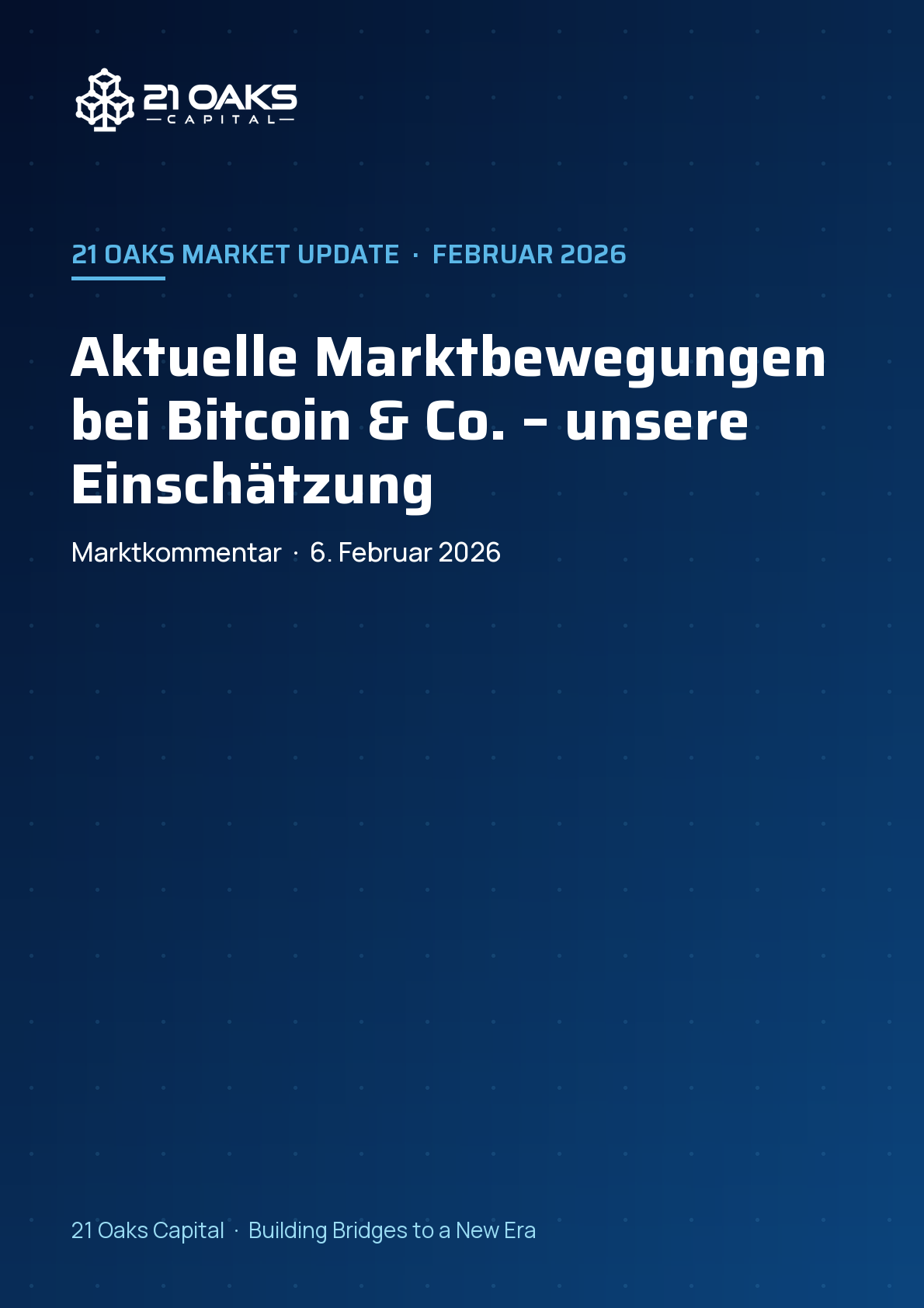 Aktuelle Marktbewegungen bei Bitcoin & Co. – unsere Einschätzung
