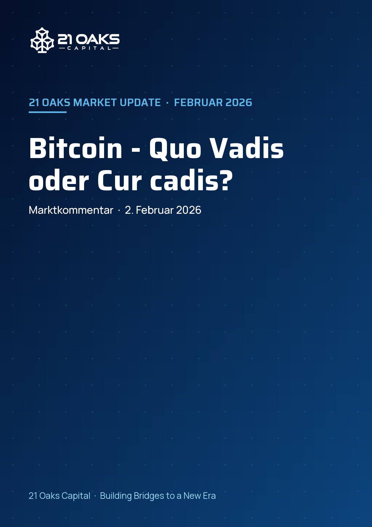 Bitcoin - Quo Vadis oder Cur cadis?