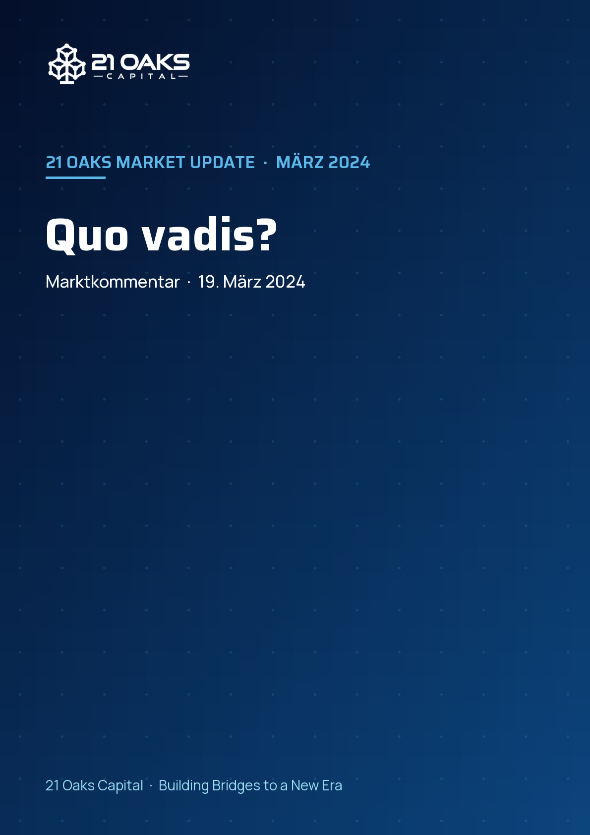 Quo vadis?