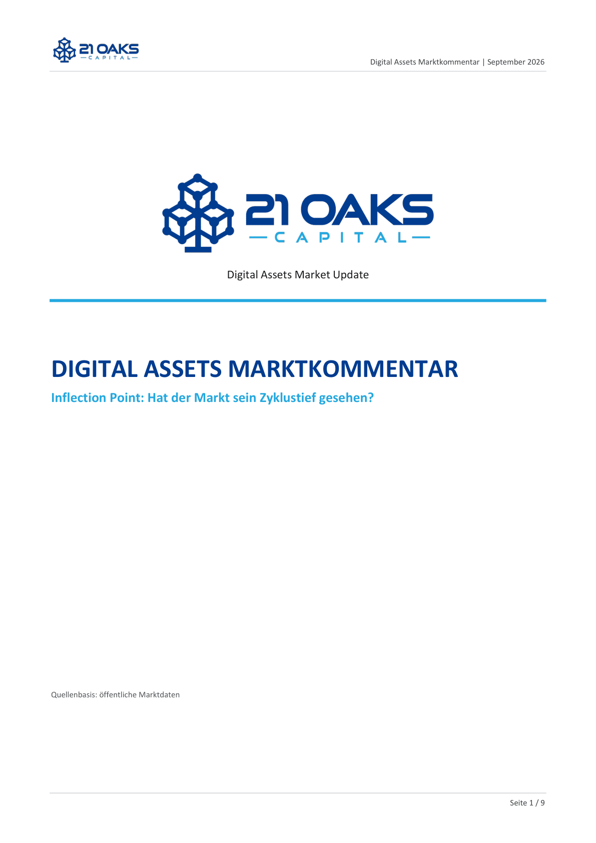 Inflection Point: Hat der Markt sein Zyklustief gesehen?